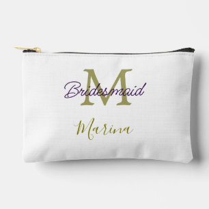 Brautstamm-Monogramm-Junggesellinnenabschied einfa Zubehörtasche