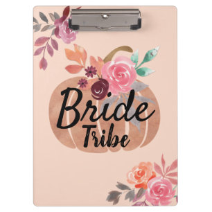 Brautstamm Personalized Herbst Rose Gold Klemmbrett