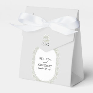 Brautstrauß Monogramm Gypsophila Florale Hochzeit Geschenkschachtel