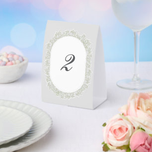 Brautstrauß-Monogramm Gypsophila Florale Hochzeit Tischaufsteller