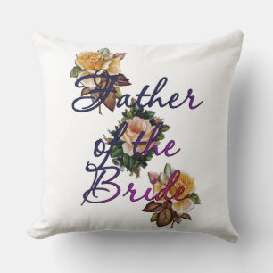 Brautvater Blumen Kissen