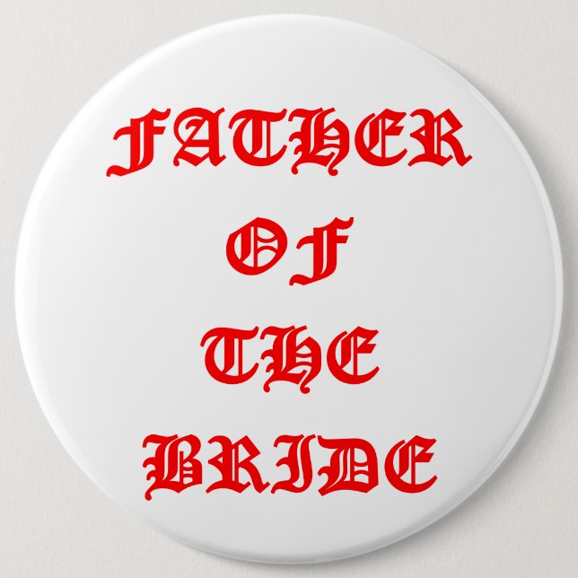 Brautvater Button (Vorderseite)