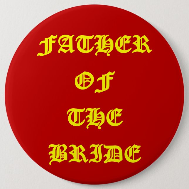 Brautvater Button (Vorderseite)