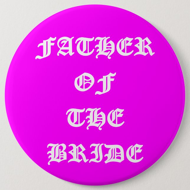 Brautvater Button (Vorderseite)
