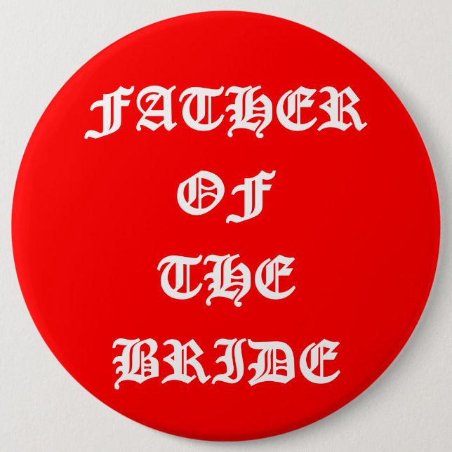 Brautvater Button (Vorderseite)
