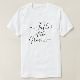 Brautvater der modernen Skript-Hochzeitsgesellscha T-Shirt