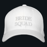 Brautviertel rot pinkfarbene weiße Brautjungfrau c Bestickte Baseballkappe<br><div class="desc">Bride Squad,  Stamm rot pink weiß elegante Hochzeit Bridesmaid bestickt Baseball Cap. Verfügbar in vielen Farben und Optionen</div>