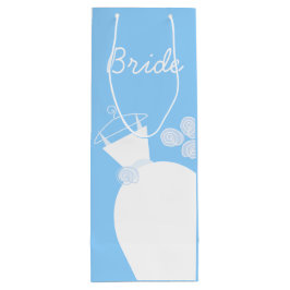 Brautwein Wedding Gown Geschenktüte Für Weinflaschen