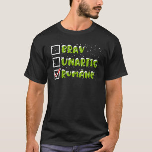 Brav Naught Rumänien Weihnachten Rumänien T-Shirt
