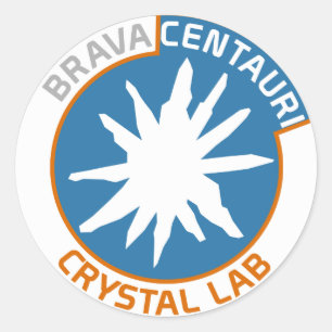 Brava KristallLabrador-Aufkleber centauri (Blatt Runder Aufkleber