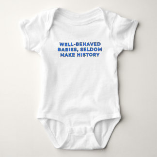 Brave Babys machen selten Geschichte - Blau Baby Strampler