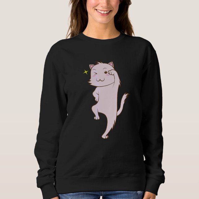 Brave Cat Sweatshirt (Vorderseite)