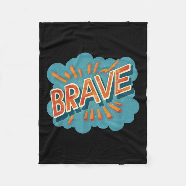 Brave Emblem-Kostüme für Coole Jungen und Mädchen Fleecedecke (Vorderseite)
