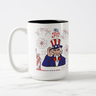 Brave hearts celebration black & white zweifarbige tasse