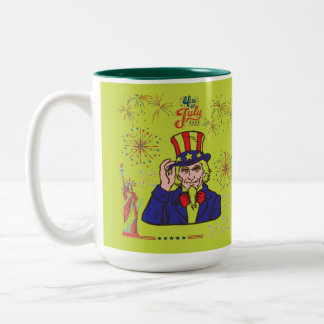 Brave hearts celebration lime zweifarbige tasse