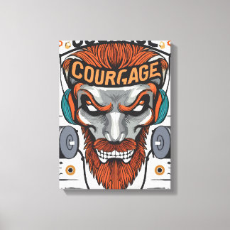 Brave Hearts: Zitate zum Inspirationskurs Leinwanddruck