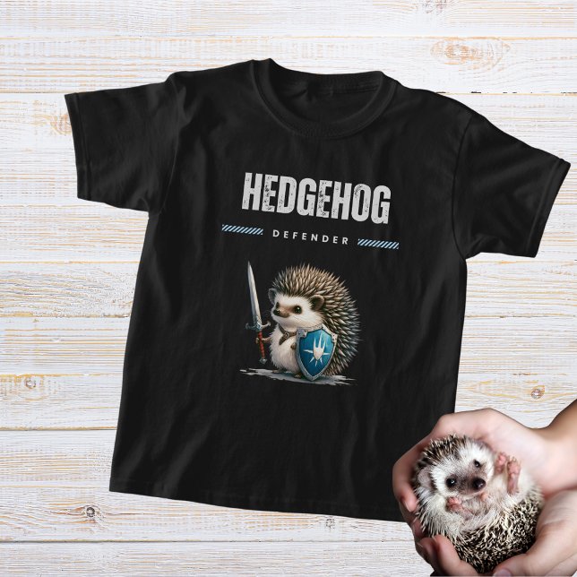 Brave Igel Knight - Igel Verteidiger T-Shirt (Von Creator hochgeladen)