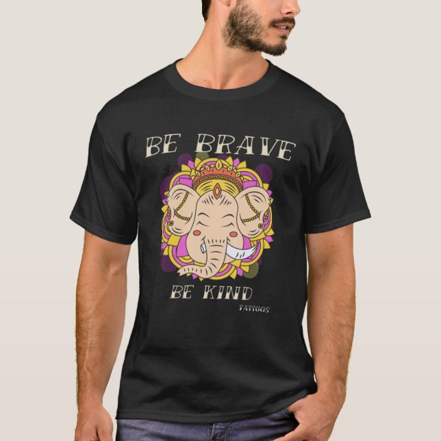 Brave Kind Tattoos Vintage Designs  2 T-Shirt (Vorderseite)