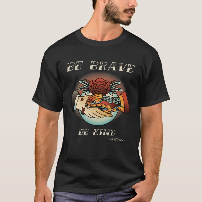 Brave Kind Tattoos Vintage Designs. 2 T-Shirt (Vorderseite)