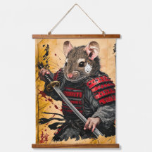 Brave Mouse Samurai Warrior - Japanischer Tintenst