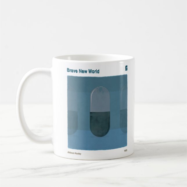 Brave New World Aldous Huxley Dystopian Social Sci Kaffeetasse (Links)