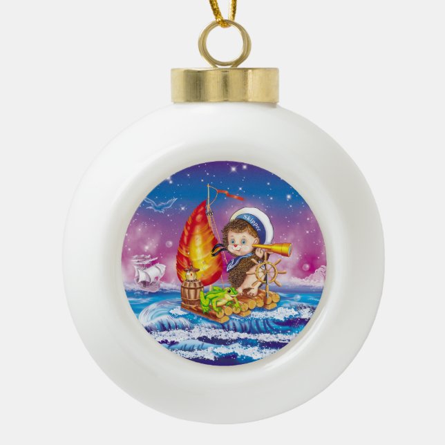 Brave Sailor Keramik Kugel-Ornament (Vorderseite)