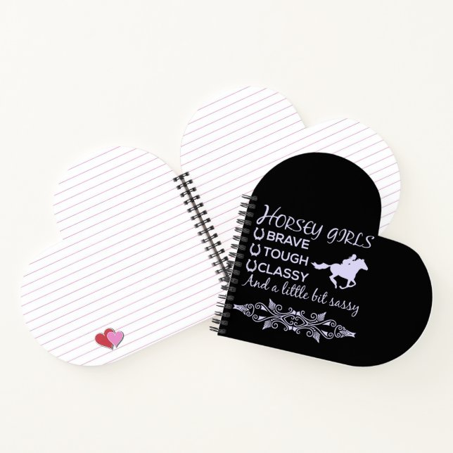 Brave Tough Classy Horse Notizbuch (Innenseite)