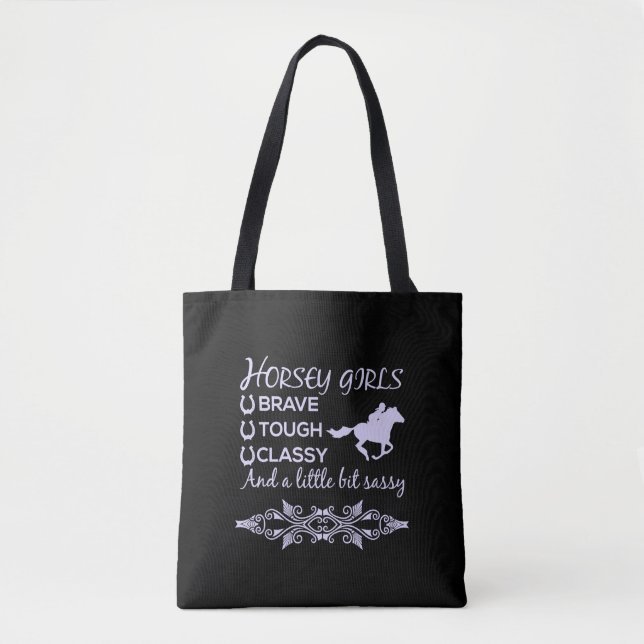 Brave Tough Classy Horse Tasche (Vorderseite)