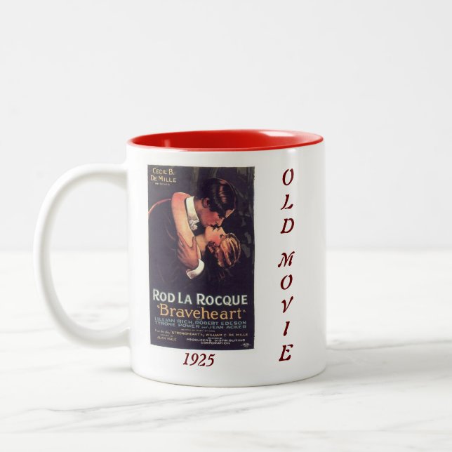 Braveheart (1925) - Vieux film Poster Mug (Gauche)