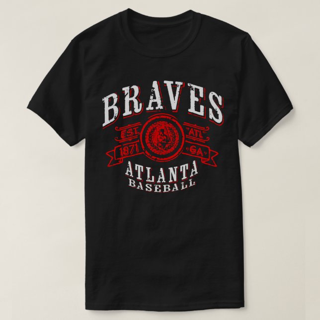 Braves Vintag Baseball TShirt (Design vorne)