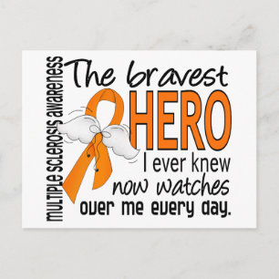 Bravest Held I je wusste Multiple Sklerose Postkarte