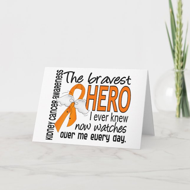 Bravest Hero I je wusste Nierenkrebs Karte (Vorderseite)