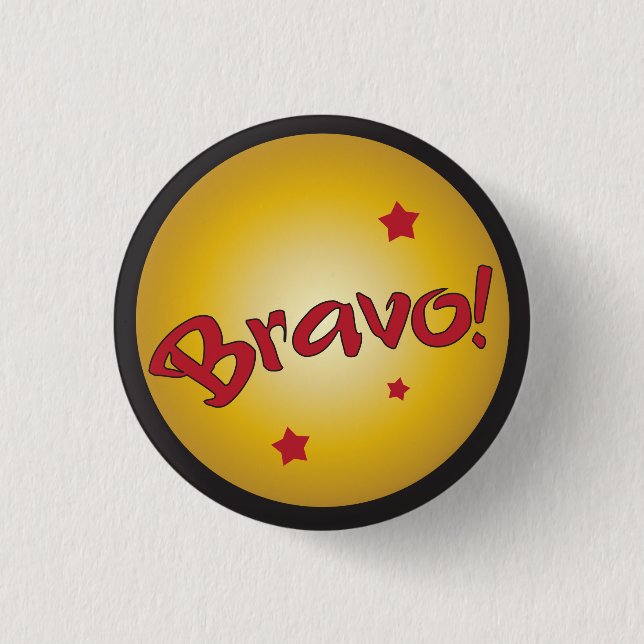 BRAVO-Anerkennung und -anerkennung Button (Vorderseite)
