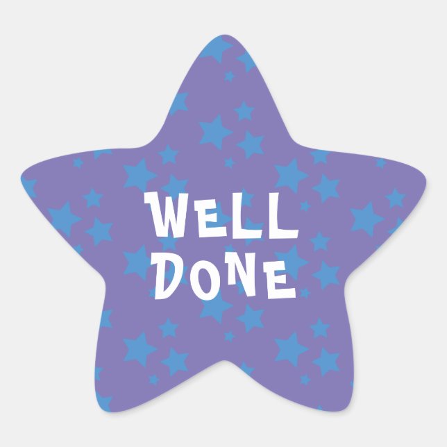 Bravo Enseignant Encouragement Étoile Sticker (Devant)
