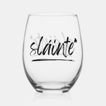 Bravo Irish Sláinte Vin Verre