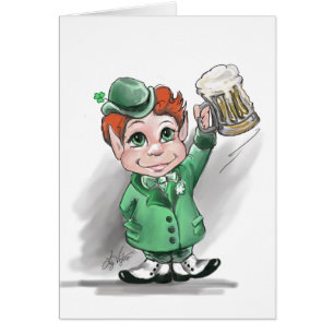 Bravo irlandais ! Carte de voeux vierge St Patrick