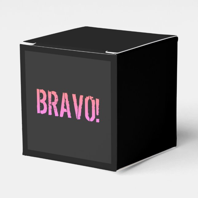 Bravo! Italienisches Sprichwort Geschenkschachtel (Vorderseite)