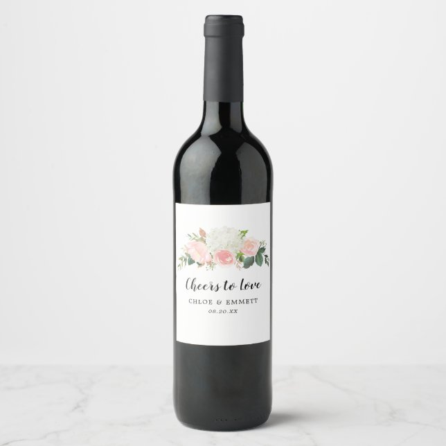 Bravo pour aimer rose blanc Étiquette de vin Flora (Devant)