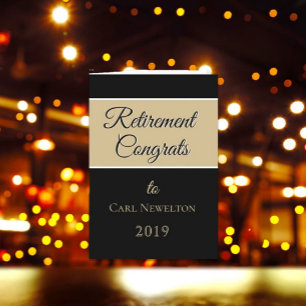 Bravo, retraité ! Carte de retrait personnalisée p