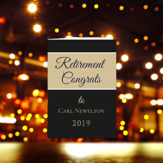 Bravo, retraité ! Carte de retrait personnalisée p (Créateur téléchargé)