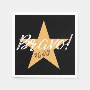 "BRAVO! SIE SCHAUKELN! " SERVIETTE