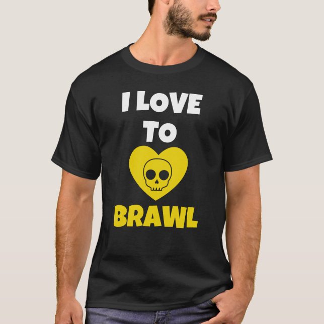 Brawling Brawl Showdown Stars Gaming T-Shirt (Vorderseite)