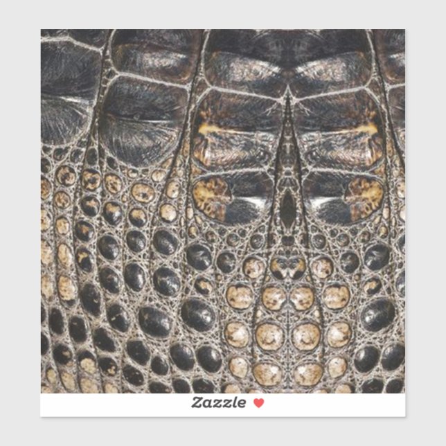 Brawn American Alligator Skin Texture Aufkleber (Blatt)