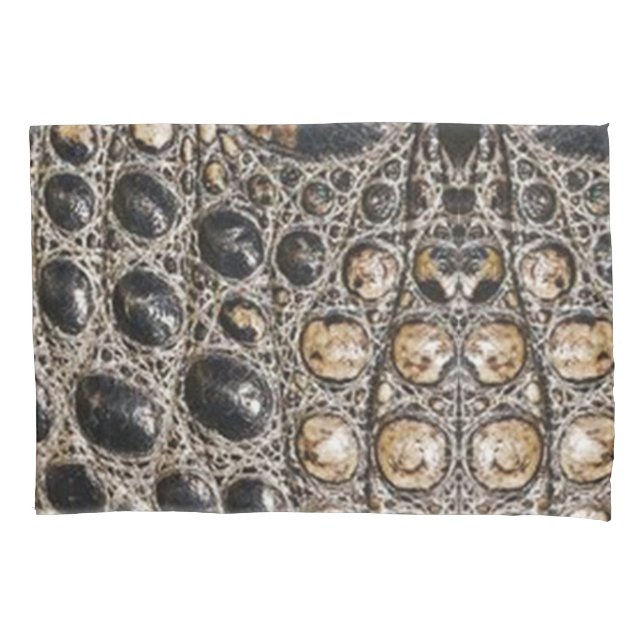 Brawn American Alligator Skin Texture Kissenbezug (Vorderseite)