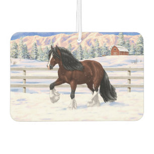 Brawn Bay Sinti und Roma Vanner Pferdefüsse im Sch Autolufterfrischer