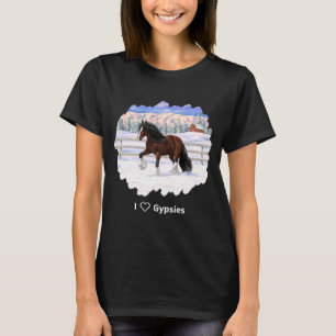 Brawn Bay Sinti und Roma Vanner Pferdefüsse im Sch T-Shirt