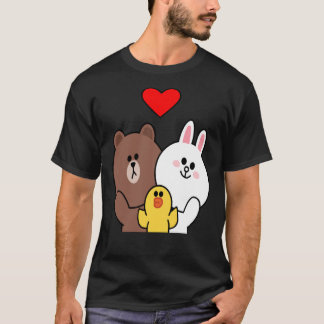 Brawn Bear Cony Bunny Rabbit Duck Wir Liebe Sie T-Shirt