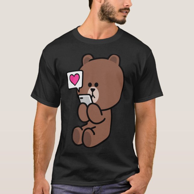 Brawn Bear Cony Bunny Rabbit senden alle meine Lie T-Shirt (Vorderseite)