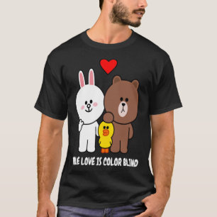 Brawn Bear Cony Bunny Rabbit Wahre Liebe Farbe Bl T-Shirt