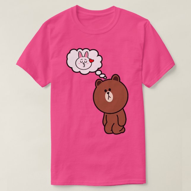 Brawn Bear Cony denken Sie an ihn T-Shirt (Design vorne)